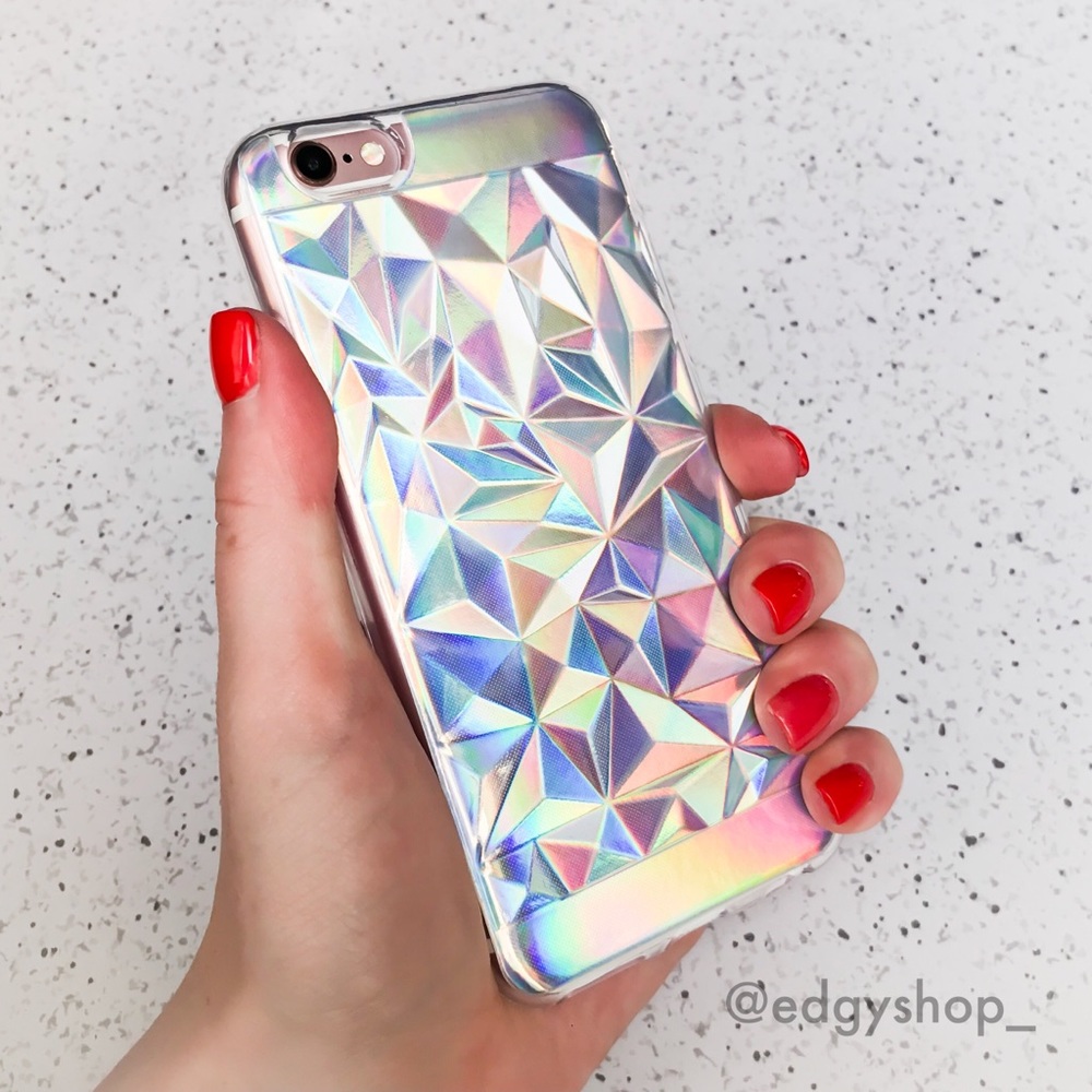 Holographic Diamond iPhone Case - Picture 1 of 4